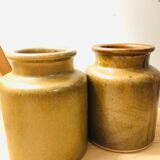 Pots à moutarde ancien grès