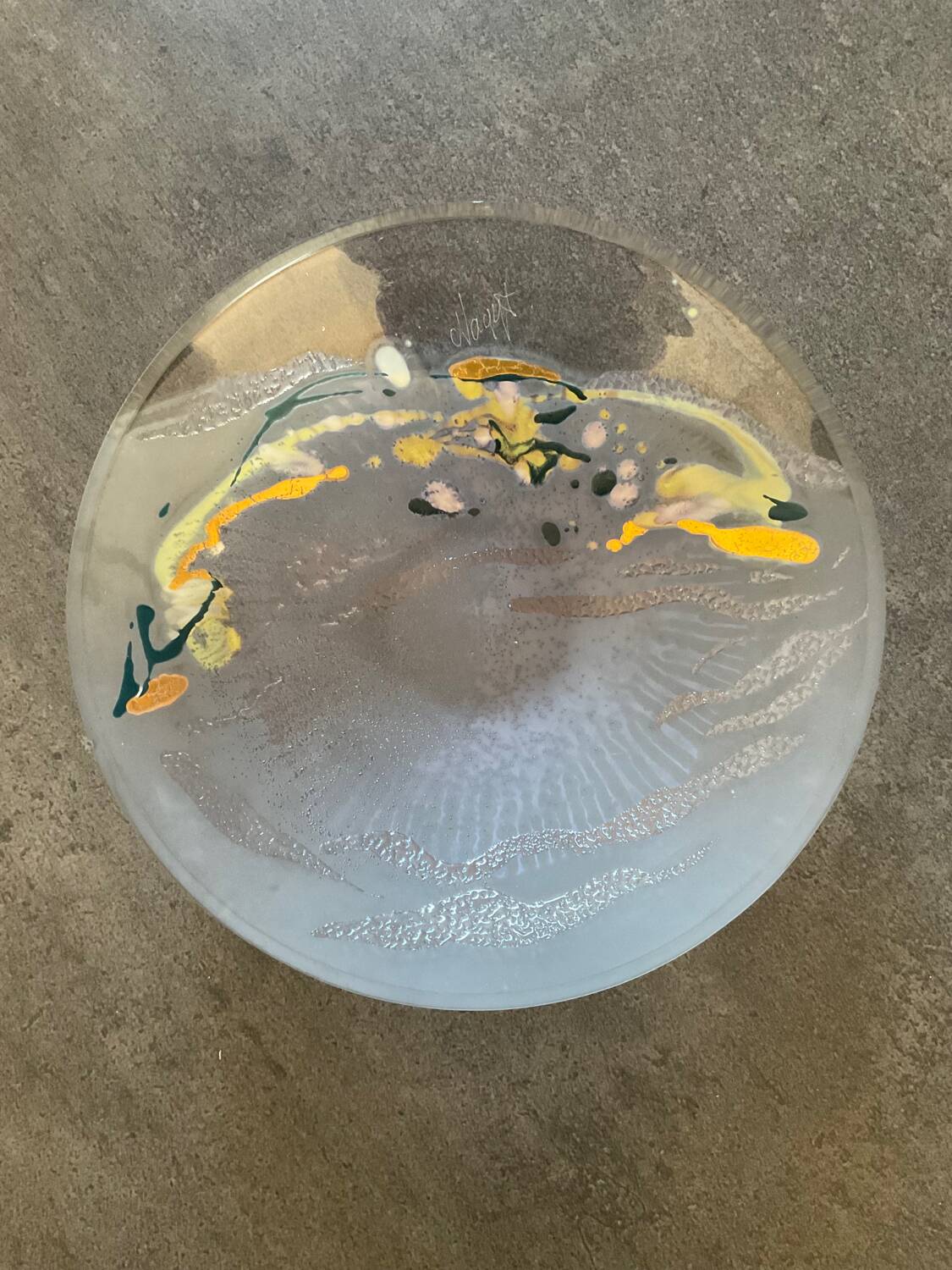 Vintage Murano glass empty pocket signed