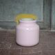 Pot porcelaine XL, jarre porcelaine rose,vase, rangement, déco