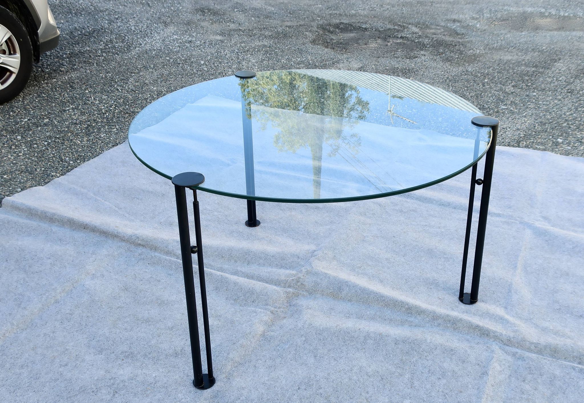 Table ronde "joe ship" design Philippe Starck vers 1982, 120 cm