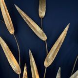 Large wall lamp "Leaves" in brass - 1970.