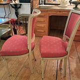 Pair of patinated Consulate-style chairs