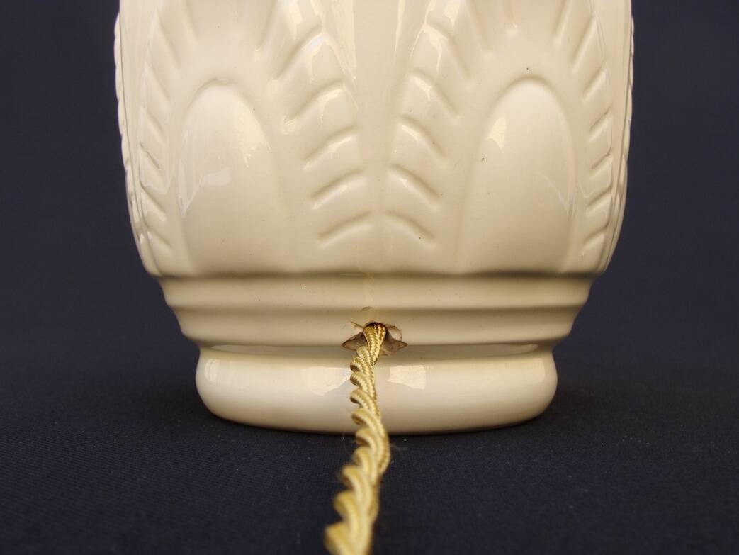 Boch cracked ceramic Art Deco lamp