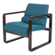 Petrol and Brown Chair by Martin Stoll for Giroflex