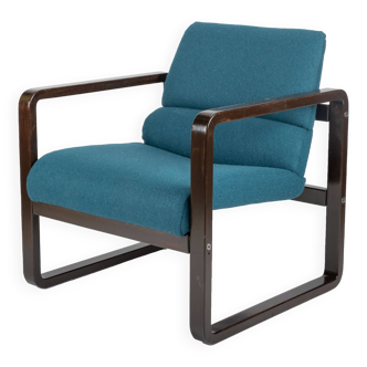 Petrol and Brown Chair by Martin Stoll for Giroflex