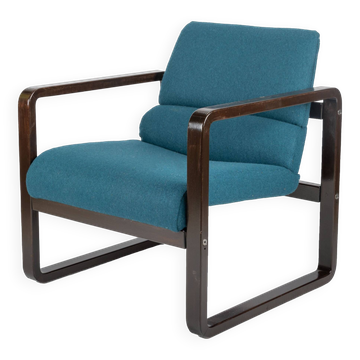 Petrol and Brown Chair by Martin Stoll for Giroflex