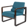 Petrol and Brown Chair by Martin Stoll for Giroflex