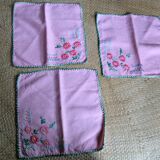 Embroidered tablecloth and 3 towels