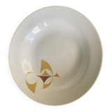 White porcelain deep dish, Schirnding Bavaria, design, vintage 1970