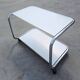 Tubular side table with 2 levels in Bauhaus style, tubular steel, 1970s.