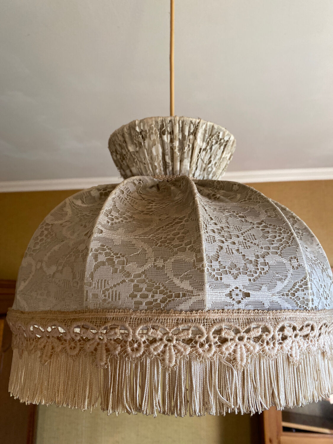 Vintage lace chandelier
