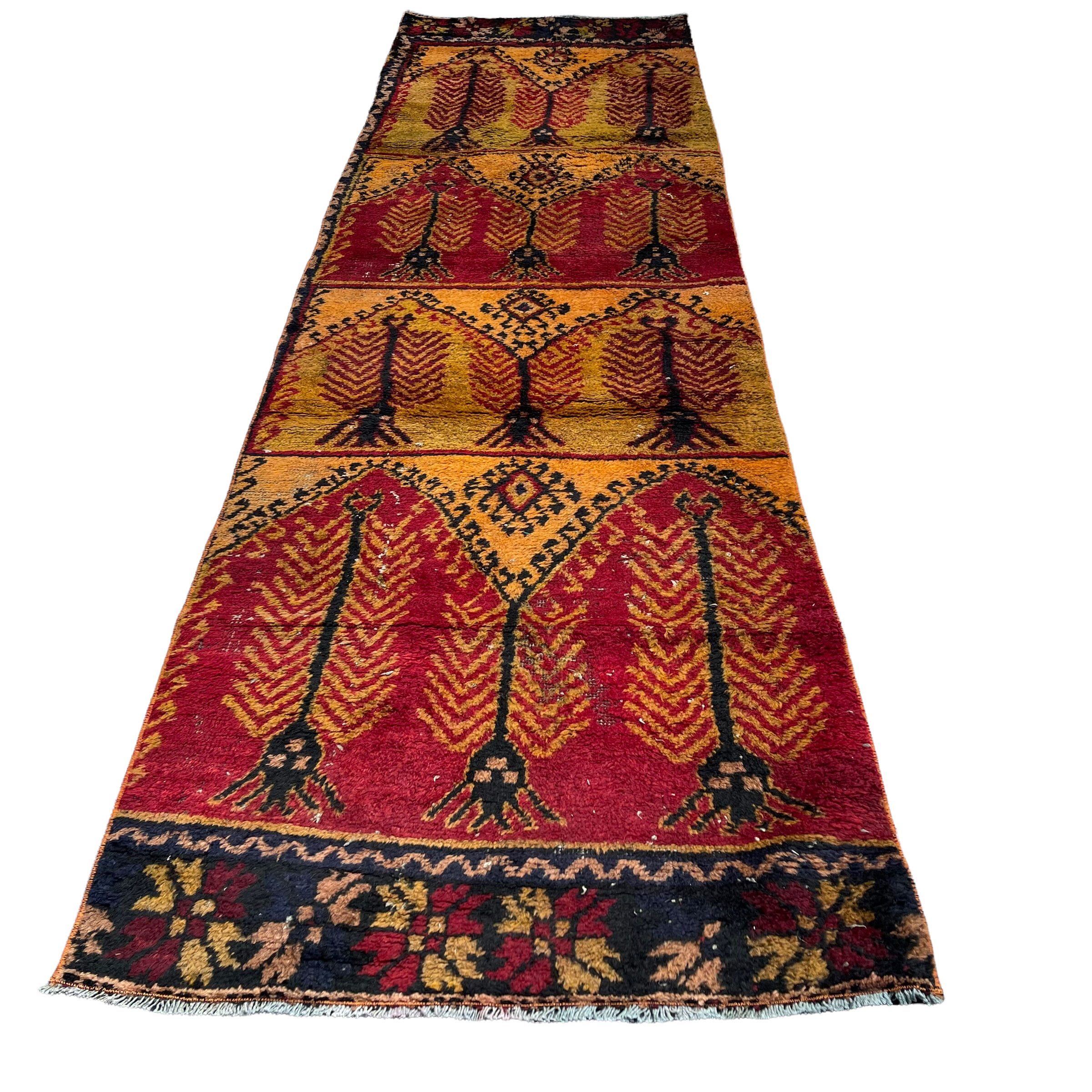 Vintage turkish rug runner, 320 x 90 cm