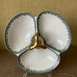 Serviteur mendiant à trois compartiments en porcelaine de Limoges Havilland - Le Tanneur