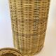 Tall box with woven straws