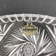 Bohemian crystal oval dish 22.5 x 12 cm