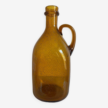 Glass carboy with bubbles