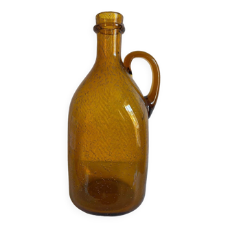 Glass carboy with bubbles