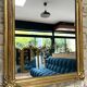 Louis-Philippe mirror gilded with gold leaf, mercury glass, 97.5cm
