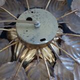 Old wall light flower Masca gold metal