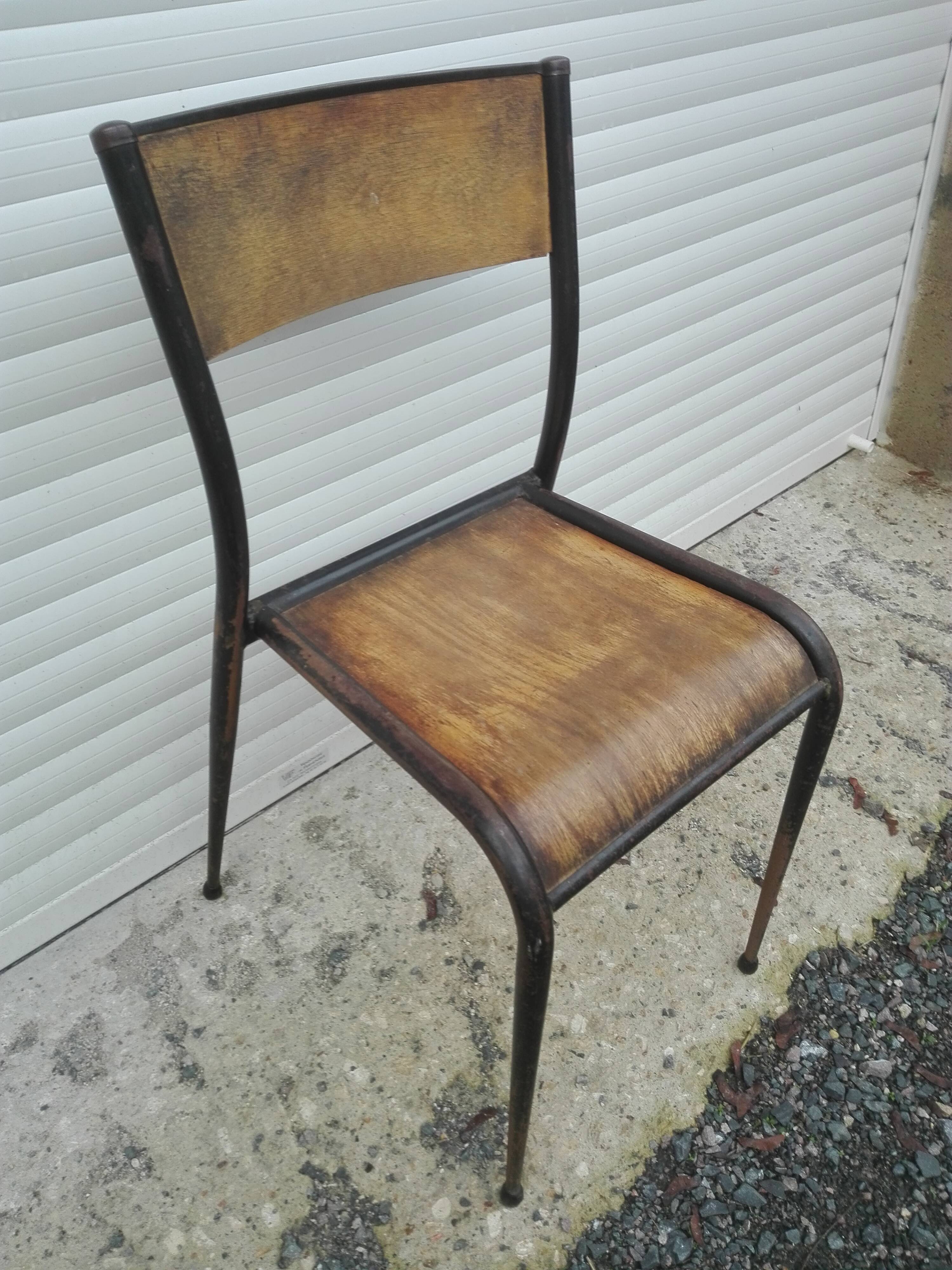 School Mullca 510 foot spindle vintage Chair