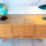 MINVIELLE sideboard, Ash and mahogany, 1950s