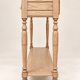Louis-Philippe console style – Solid oak – Porcelain and brass knobs