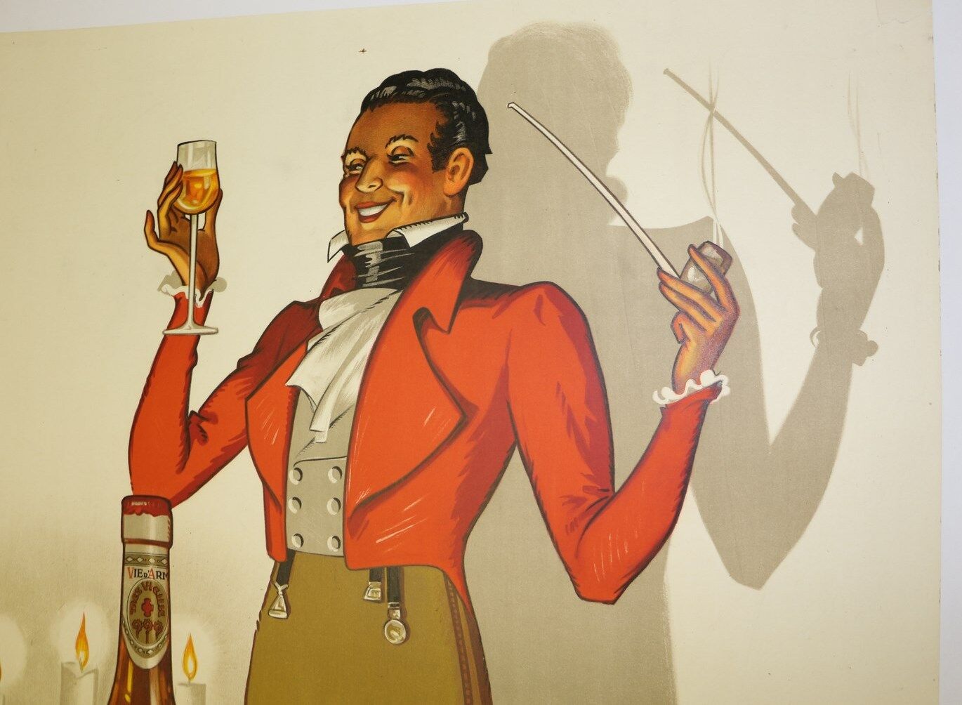 Canvas poster by Henri le Monnier for Armagnac liquor, 1938