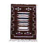 Moroccan brown ethnic carpet 103 X 145 cm