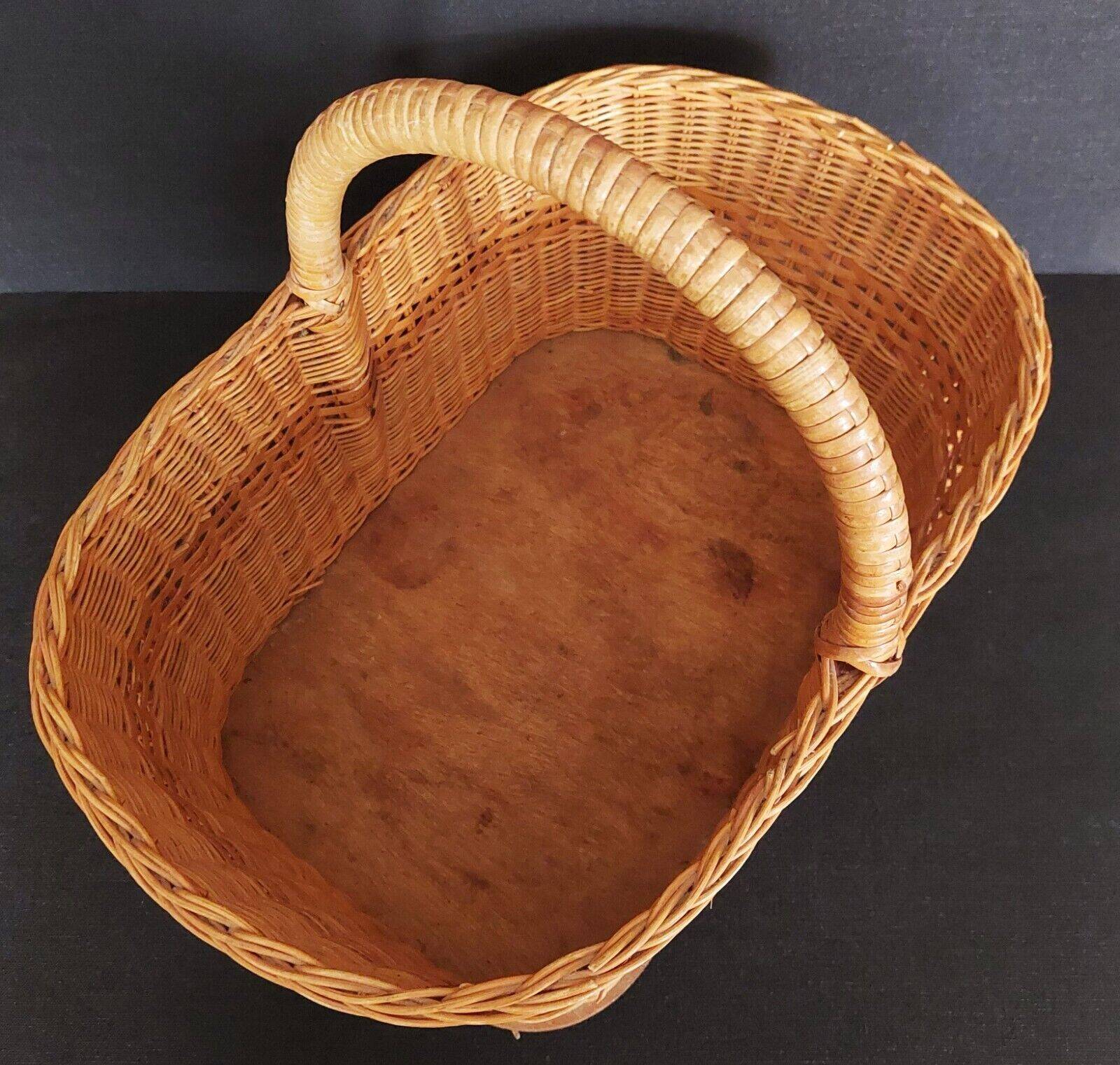 Vintage wicker basket 40 cm
