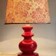 LAMPE Céramique Mûriers ANNEES 70