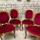 4 chaises médaillon
