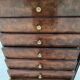 19th century mahogany and veneer cardboard or notary cabinet