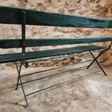 Antique folding garden bench – France – 1930s