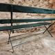 Antique folding garden bench – France – 1930s