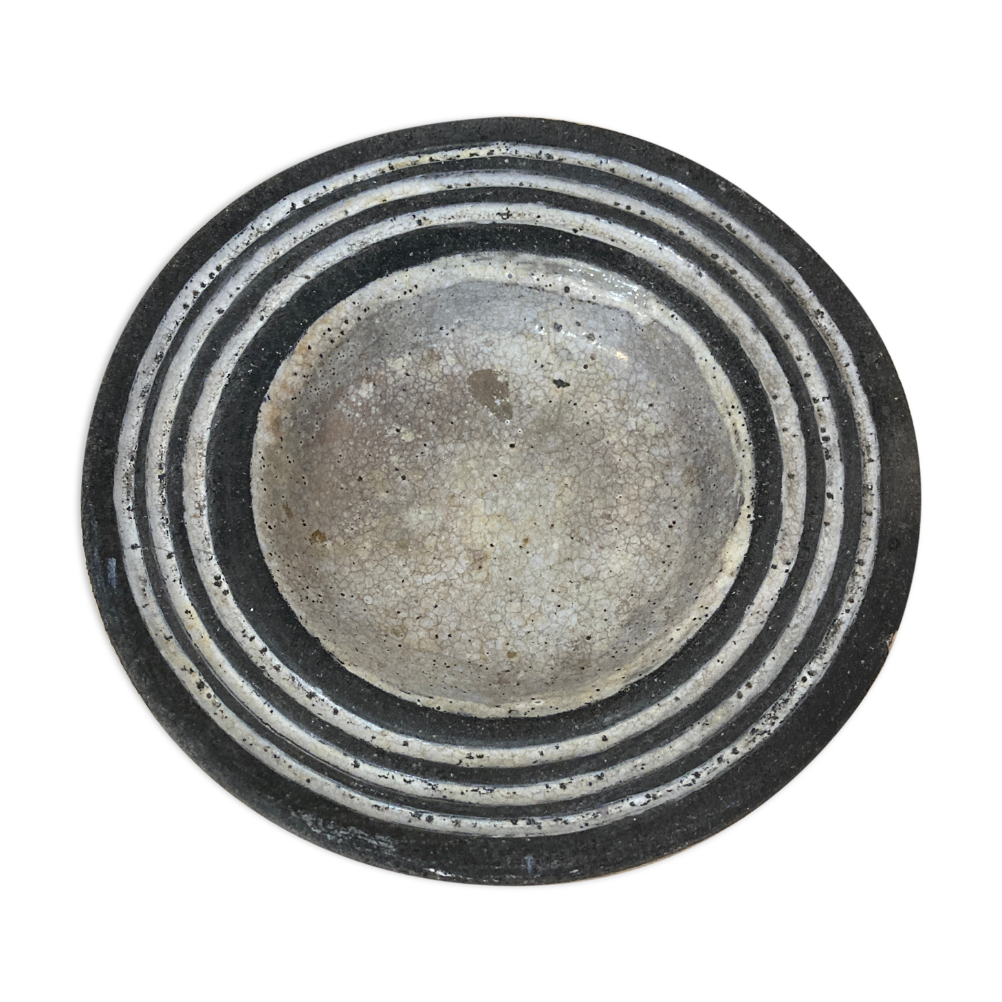 Plat creux en céramique noire