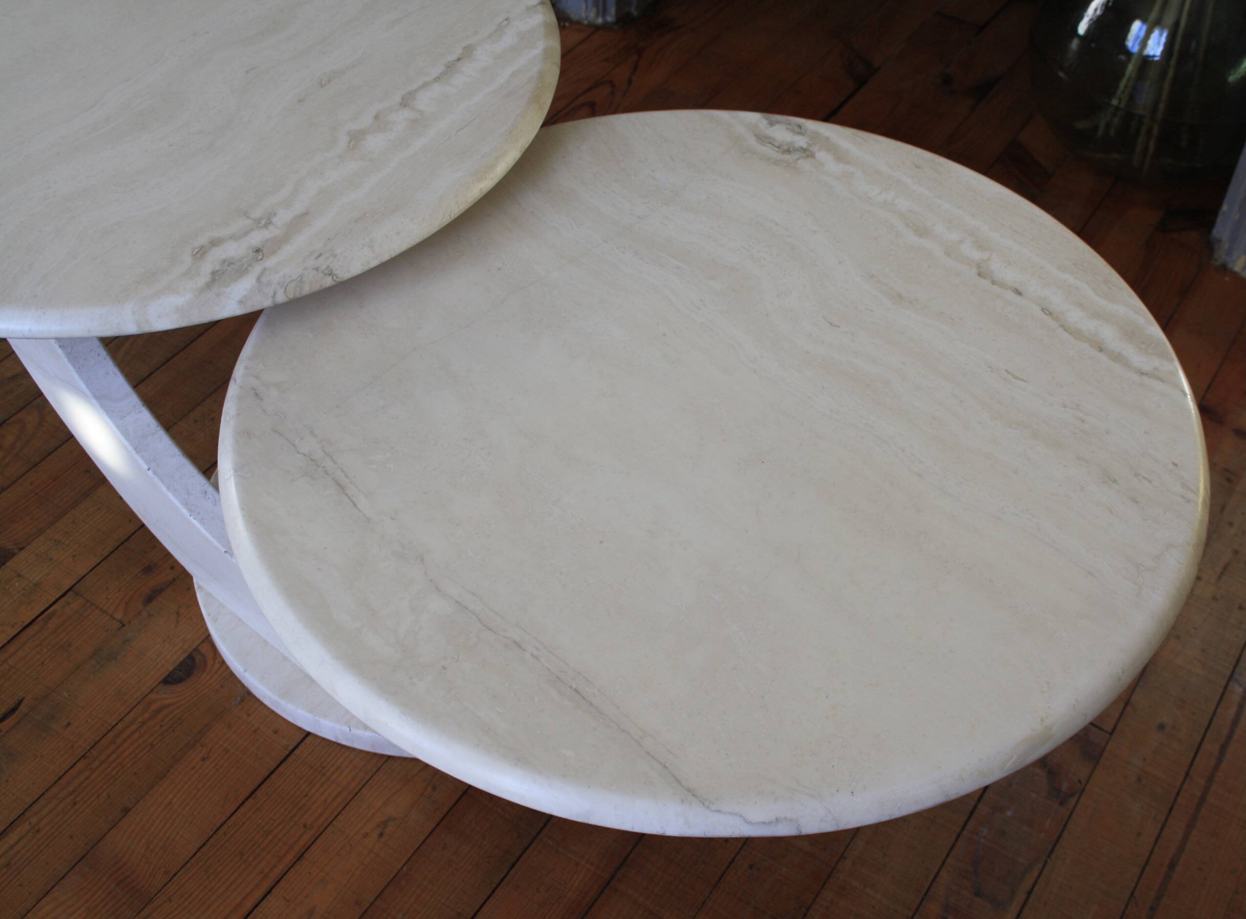 Travertine/marble coffee table