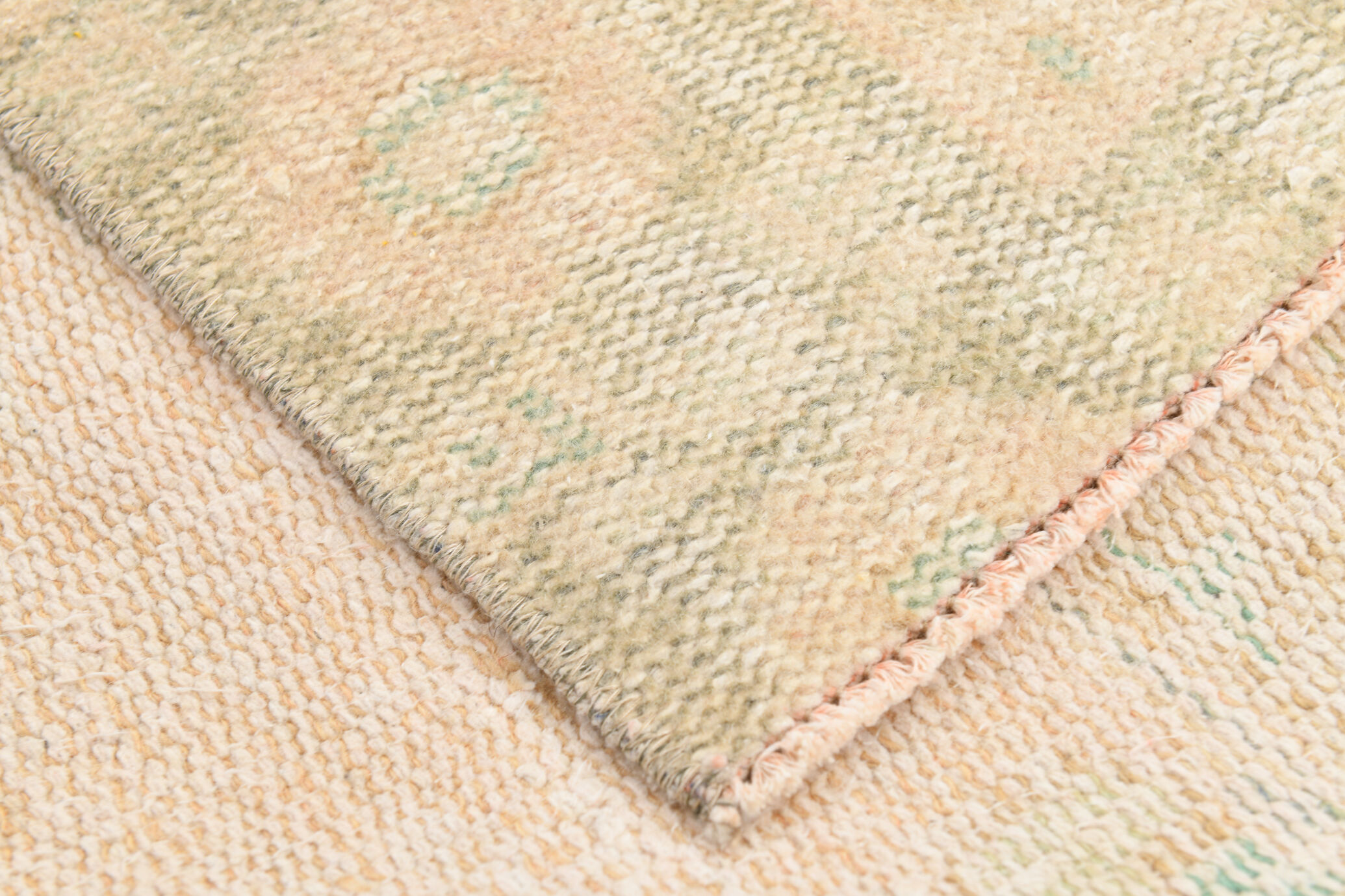 5x9 cream & beige oriental vintage rug 157x268cm