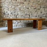Solid pine coffee table / bench by Sven Larsson