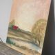 Tableau paysage champetre ancien / peinture huile