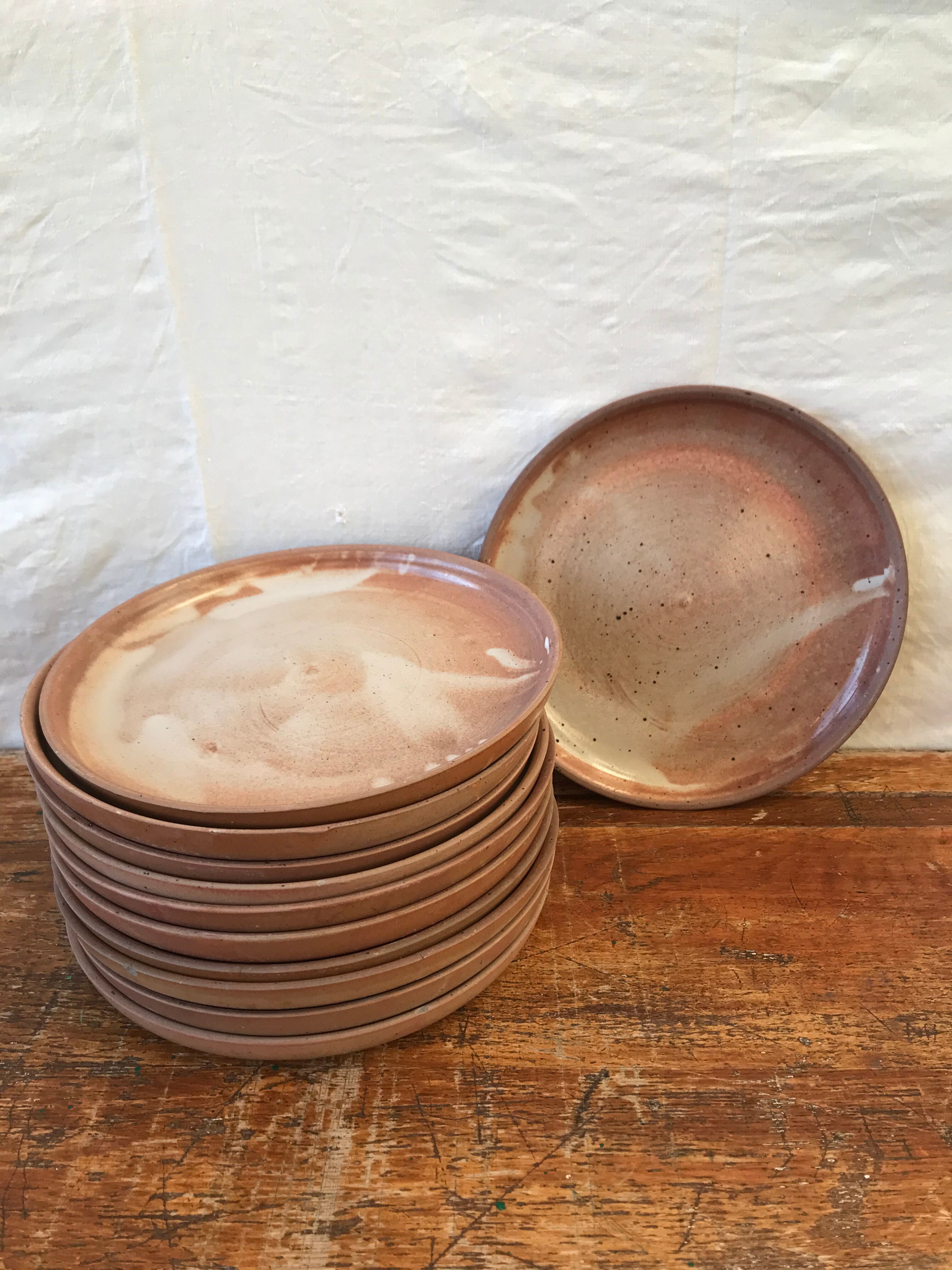 11 vintage sandstone plates