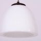 Mid-Century Modern Pendant Light in Chrome and Steel with Opal Glass, Czech, 1960s