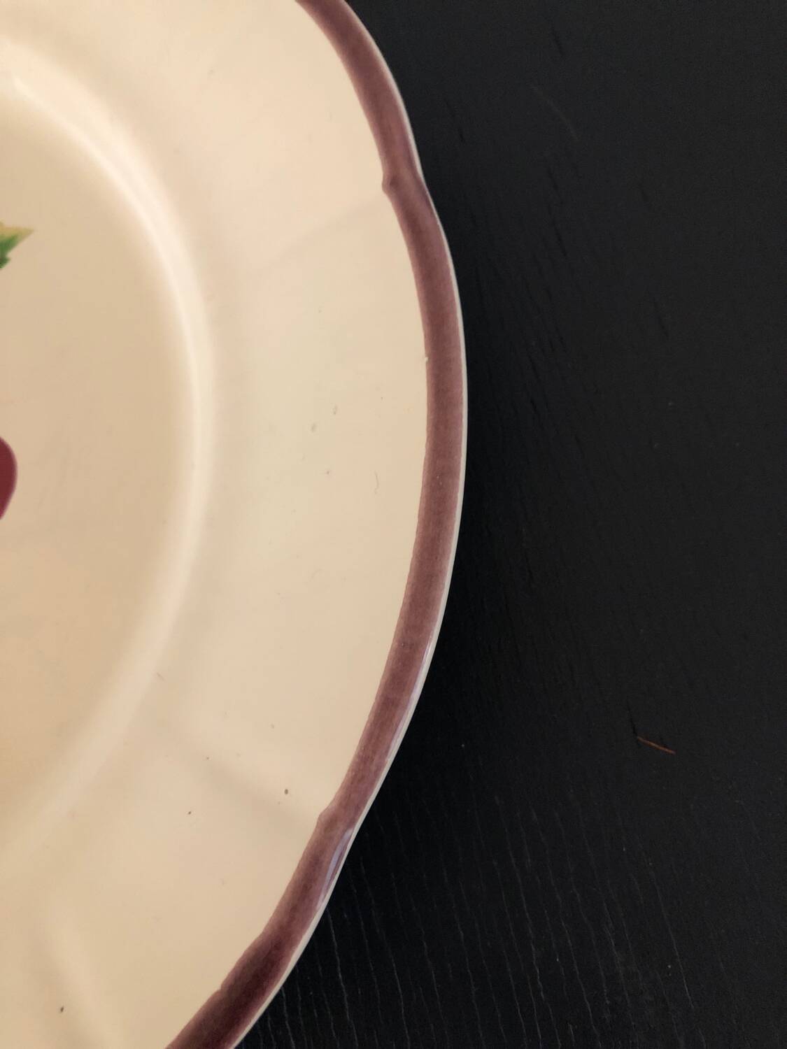 Vintage earthenware dish from Niederviller