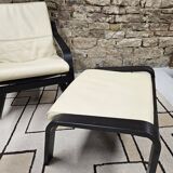 Lounge chair and its leather ottoman