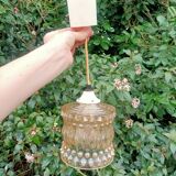 Pendant Lamp Aged Pink Glass