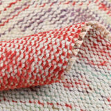 3x9 red & beige vintage runner rug 82x269cm