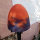 Art Deco Mushroom Lamp Obus glass paste Muller, wrought iron