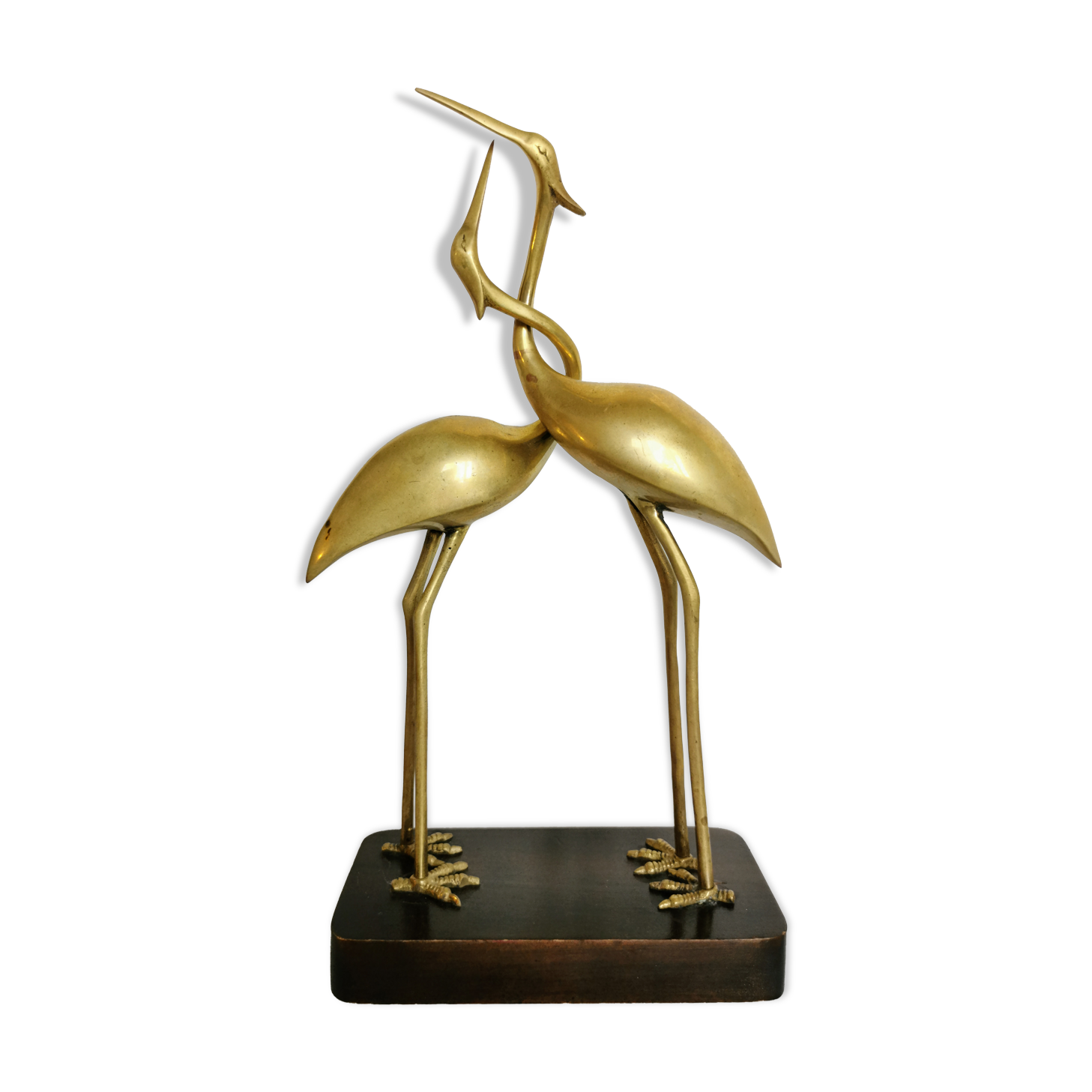 Couple of brass herons