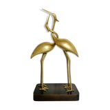 Couple of brass herons