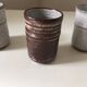 Lot de 3 petits verres liqueur en grès Roger Collet Vallauris