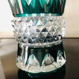 Carved crystal vase